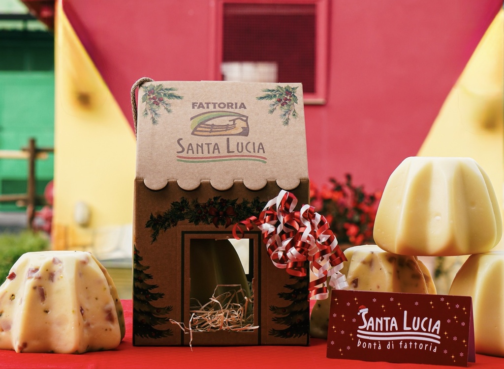 Caciopandoro mortadella e pistacchi